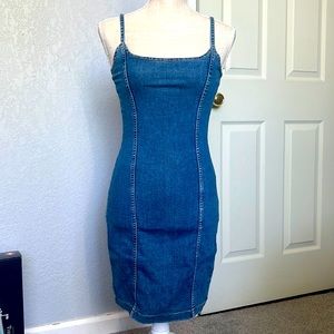 Denim mini dress